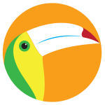 Hornbill icon round