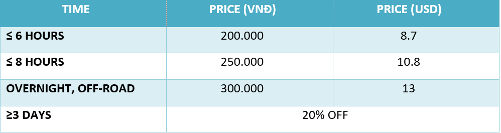 bicycle-rentals-price-list