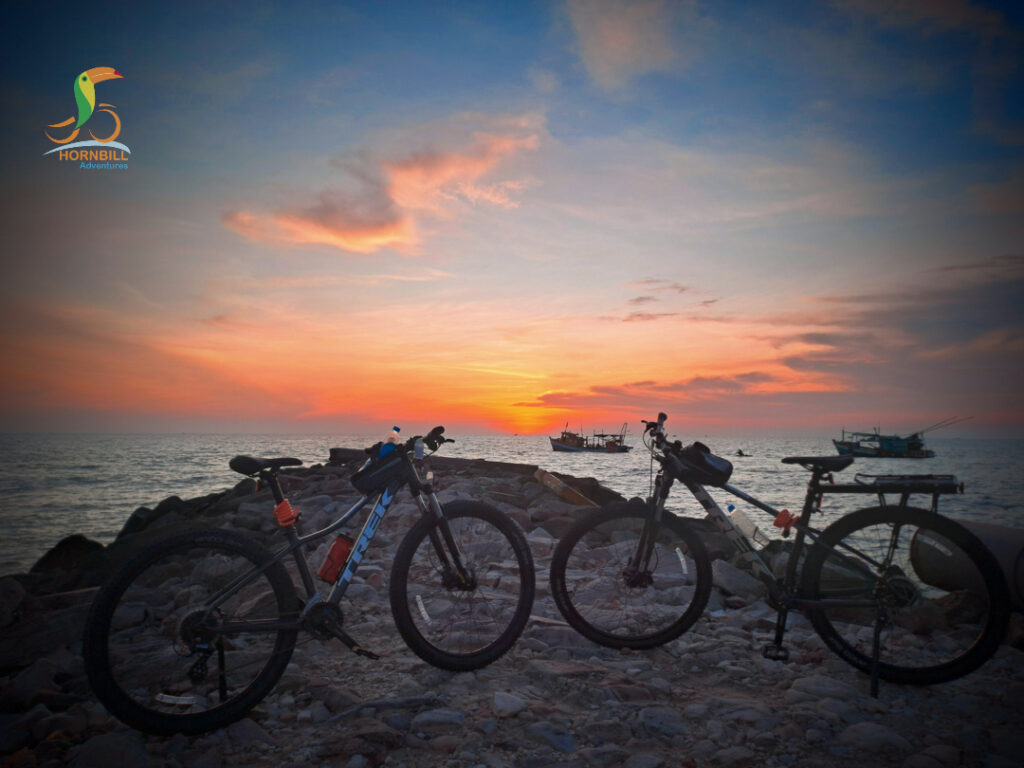 Best Cycling Route for Sunset Views in Phu Quoc cycling along coastal long beach 1
